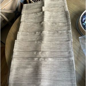 Crate and Barrel Grasscloth Placemats and Napkins. Set of 8